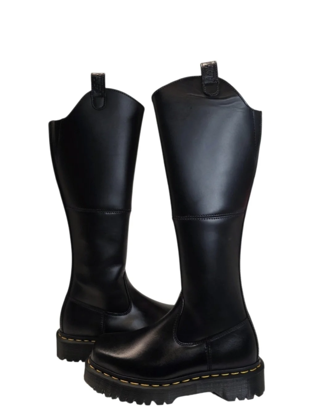 New Dr. Martens Women's Amaayah Hi Leather Bex Riding Boots Knee High Size 6